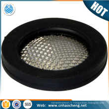 Fournisseur d&#39;or 40 maille en caoutchouc rond disque de maille en acier inoxydable filtre